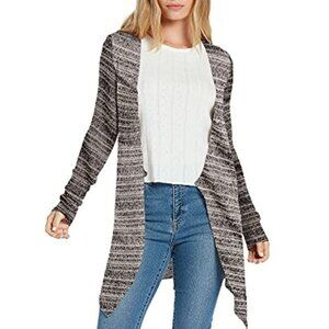 VOLCOM Wrap Open Front Cardigan Sweater
